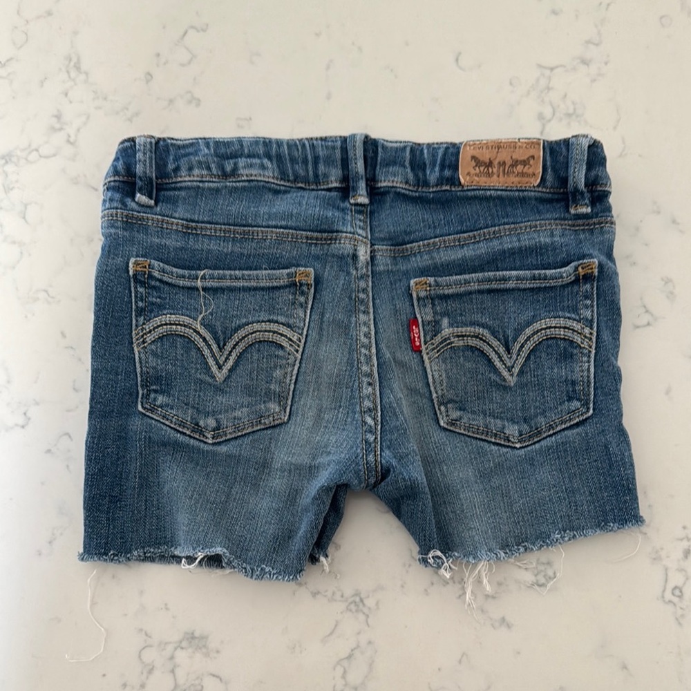 Girls Levi's Classic Blue Denim Shorts